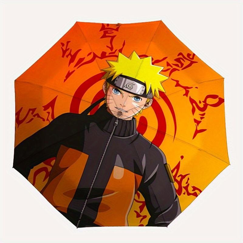 1pc Naruto Design Automatic Open/Close Umbrella - Compact Travel Umbrella, Perfect Gift for Friends -Intricate Design Umbrella yy250811064