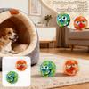 Dog Toy Toothy Bouncing Ball, Plush, Squeaky, Teething, -resistant, Boredom-relieving, Noisy Squeaky Ball