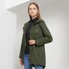 Baumwolle Mit Kapuze Windjacke frauen Frühling Herbst Lose Einfarbig Langarm Kordelzug Chic Jacke S-3XL