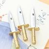 Dagger-Style Pocket Knife Ballpoint Pen - Black Ink, Creative Student Signature Pen