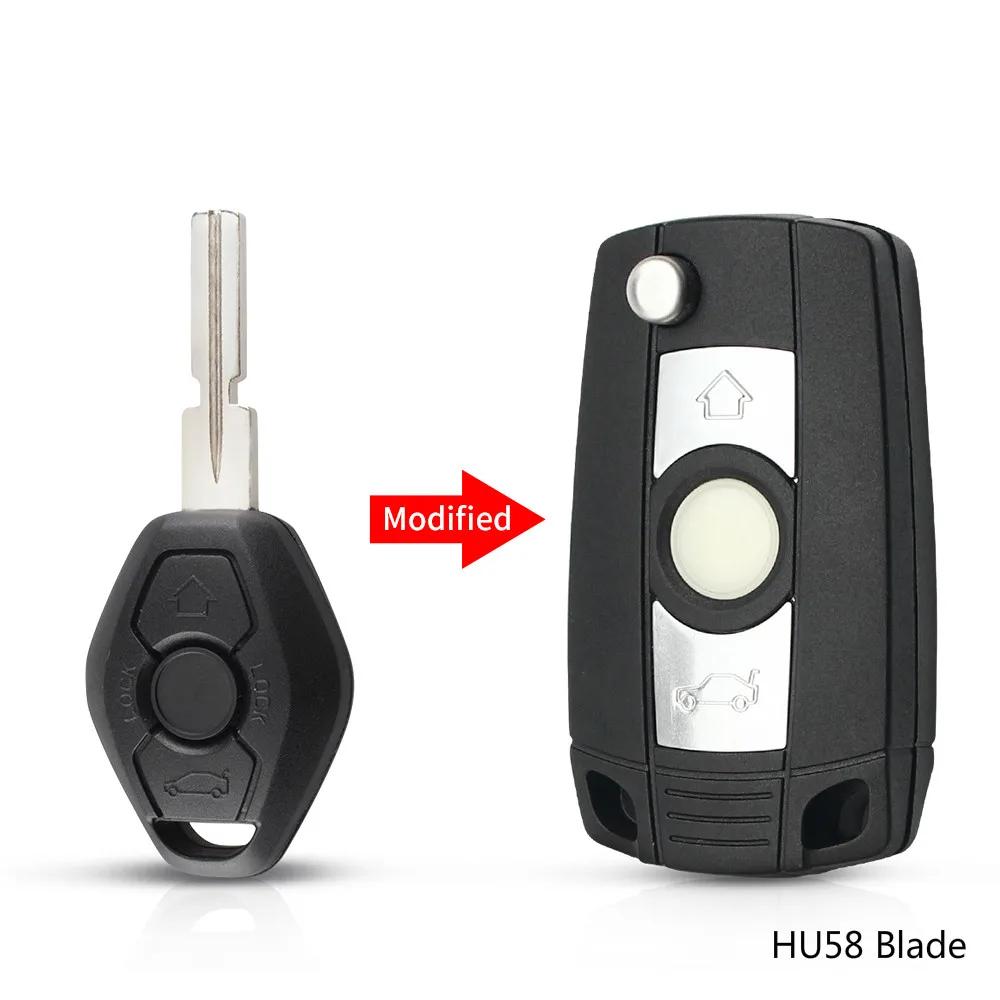 KEYYOU Aangepaste Auto Afstandsbediening Sleutel Voor BMW EWS Systeem E38 E39 E46 X3 X5 Z3 Z4 1/3/5/7 Serie Vervangende Sleutelbehuizing Keyless Fob