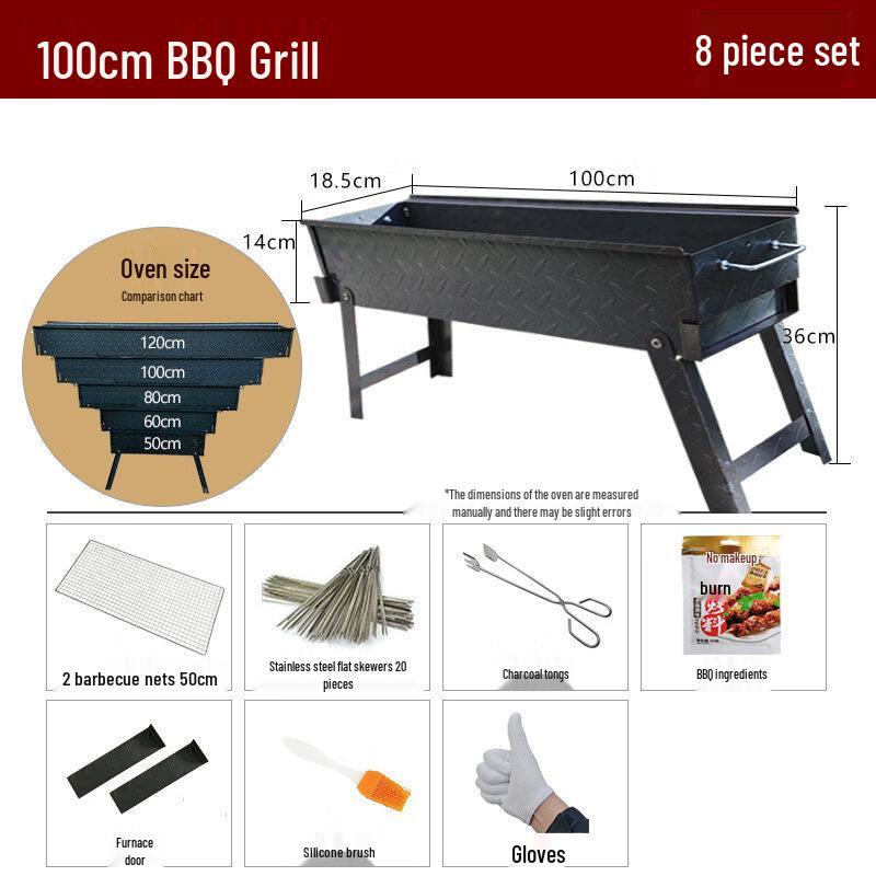 Deshangyuan Portable Folding Charcoal BBQ Grill