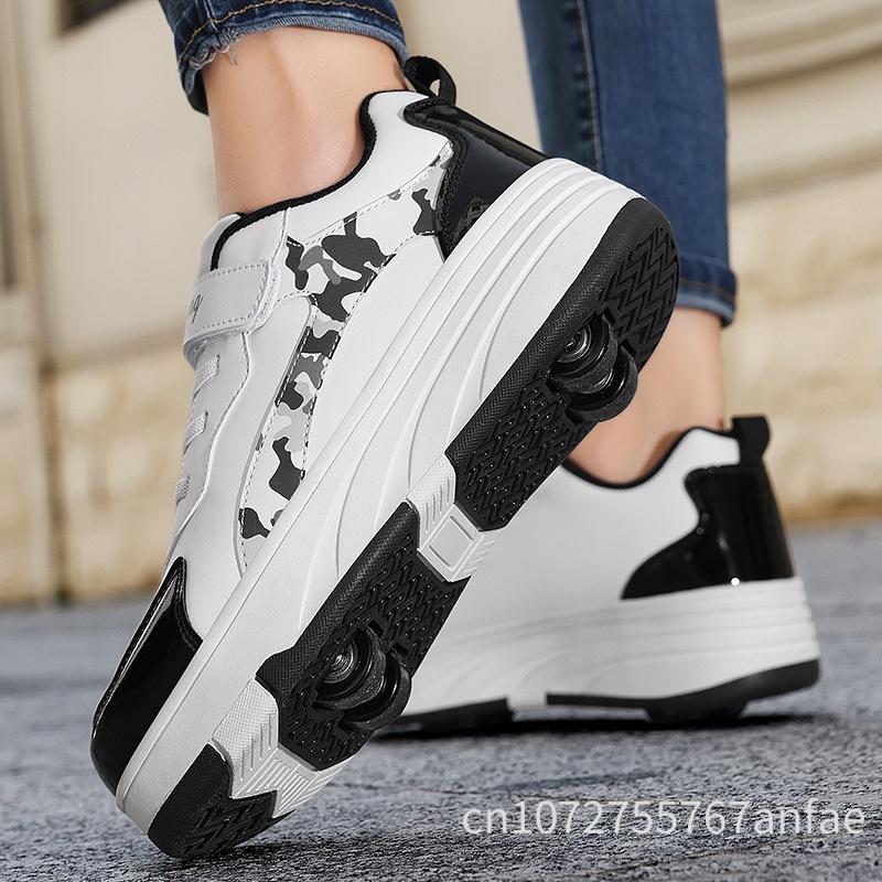 Dětské skateboardové boty Chůze Jízda na kole Dvojí použití Pohodlné Odolné proti opotřebení Venkovní Kolečkové brusle Tenisky Dívčí Ležérní Sho