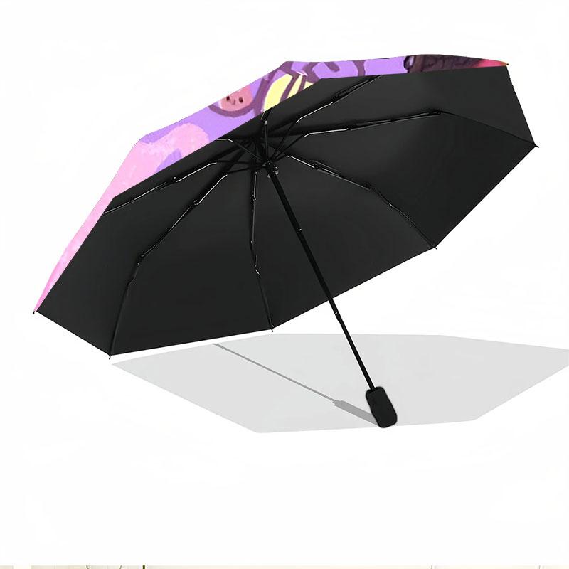 Gabby's Dollhouse Print Automatic Open Close Umbrella, Portable Foldable Umbrella, for Outdoor Commute Camping Trip, Ideal Birthday Gift