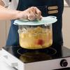 Silicone Anti-Overflow High-Temp Pot Lid & Non-Slip Cup Cover