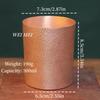 Vintage Copper Small-Sized Breakfast Coffee Mug,Multiple Sizes Handcrafted Hammer Texture Water Tea Cup,Woven Handle Tableware
