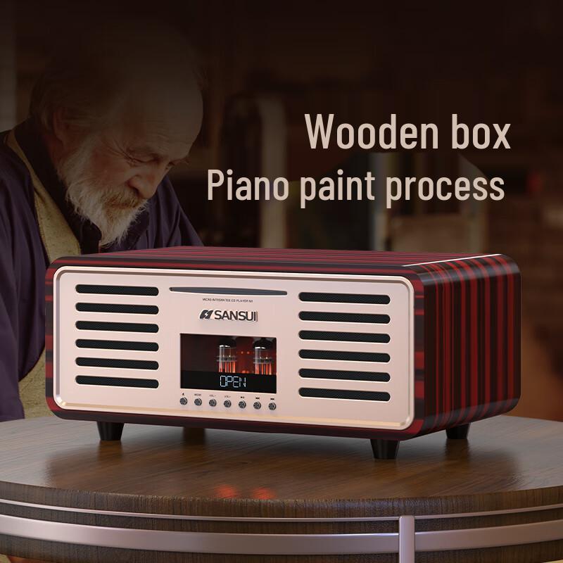 SANSUI HiFi Tube Amplifier Audio System with CD Player