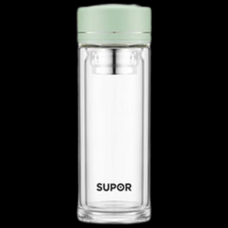 SUPOR Double-Layer High Borosilicate Glass Tea Infuser Bottle