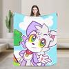 Acenixs Gaming Knitted Blanket Cartoon  Flannel Throw Blanket Home Couch Decoration Soft Warm Bedspreads,