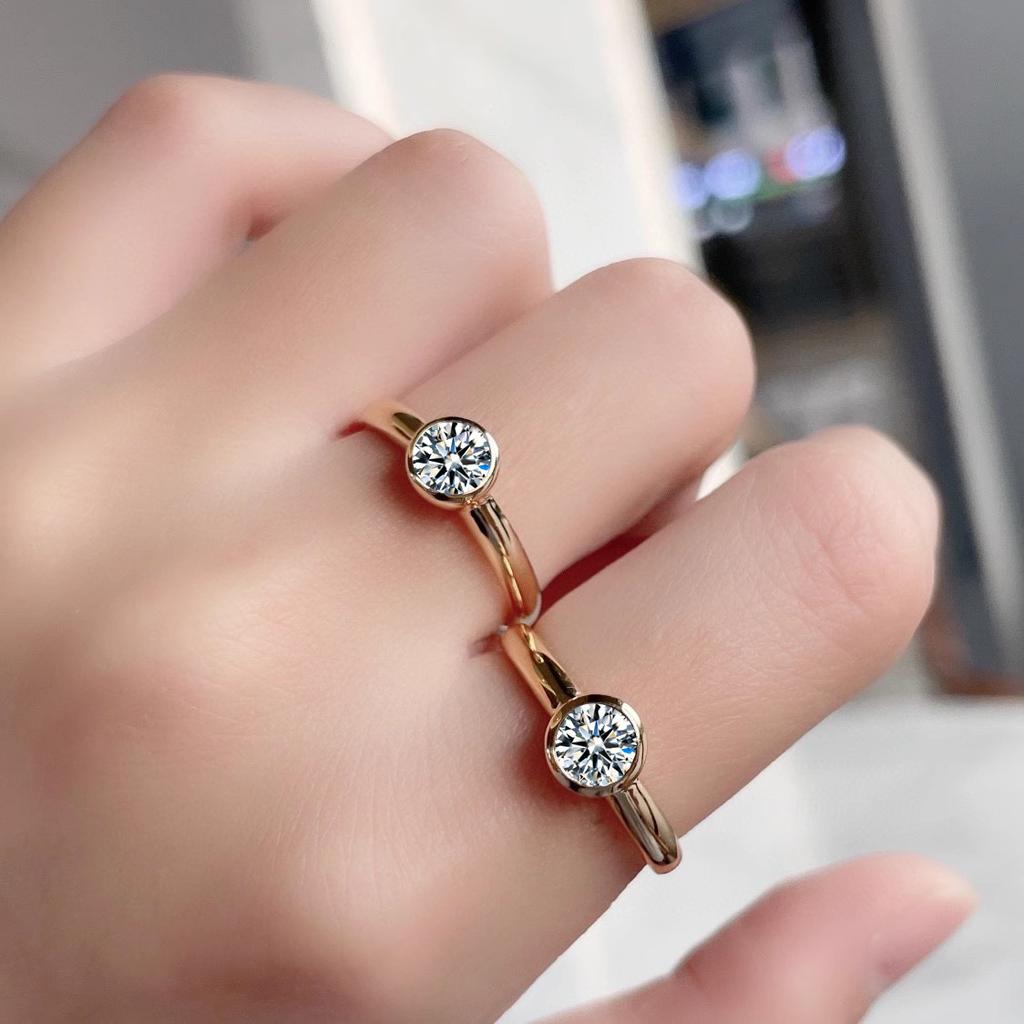 Real 14k Gold Diamond Ring for Women To Join Party Peridot Gemstone Wedding Diamante Engagement Jewelry Fine Ring