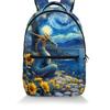 Cartoon Kpop Youthful School Bags Unisex Oil Painting Cat Dog Animal Travel Bags 3D Print Oxford Notebook Shoulder Backpacks