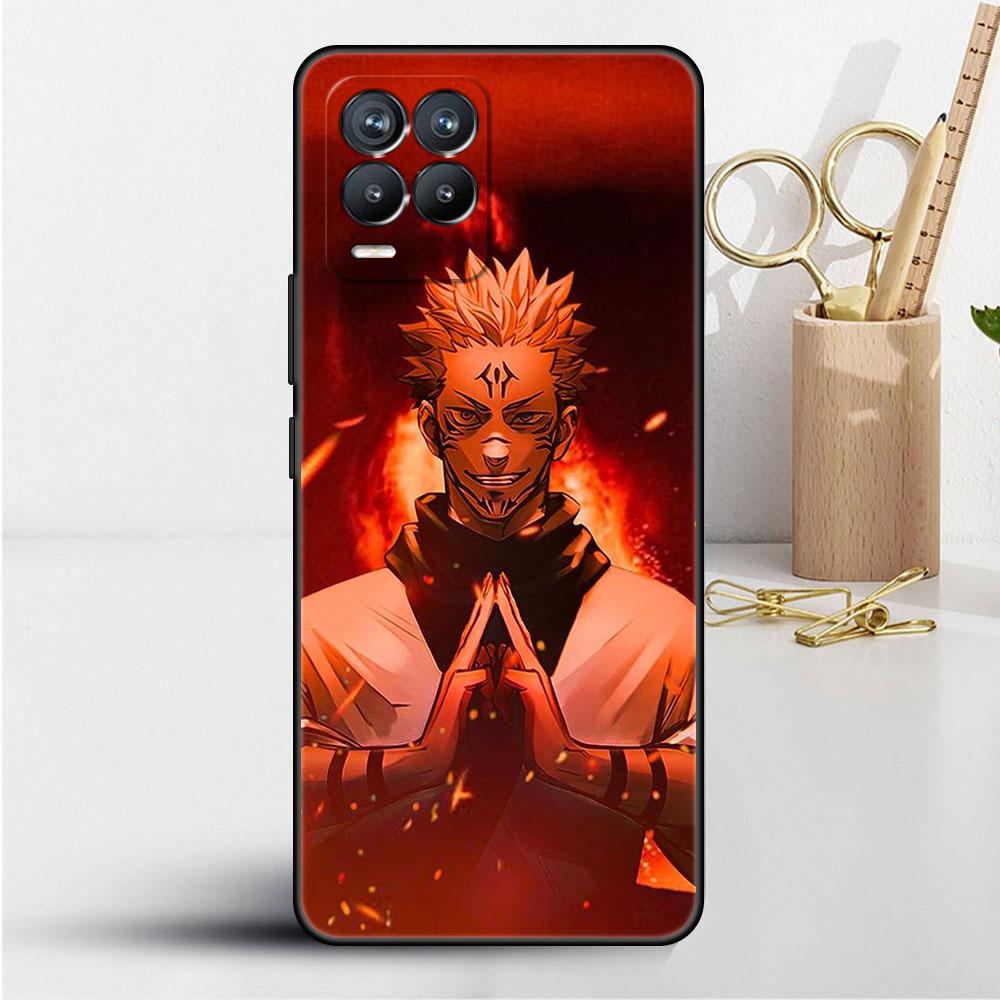 Süße Jujutsu Kaisen Anime-Hülle für Realme 8 C21y GT Neo 2 3 8i C21 7 C11 6 C12 C35 C3 GT 9 Pro C12 Silikon-TPU-Telefonabdeckung