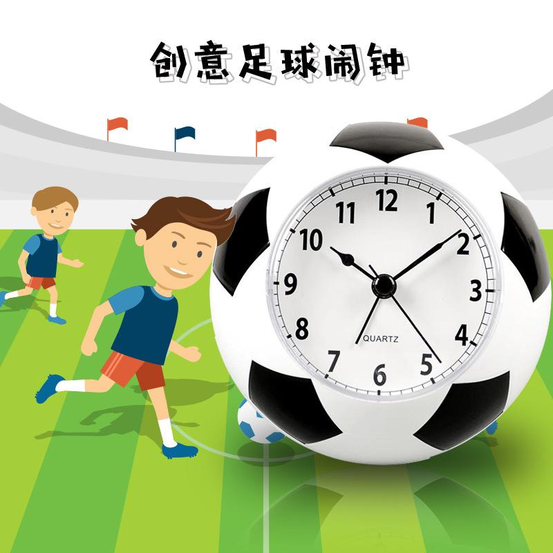 Creative Football Alarm Clock, Desktop Wake-up Clock for Fans, Small Alarm Clock for Student Dormitory and Home Use