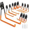 Heavy Duty Wall Mount Iron Hook Anti-Slip Garage Organizer Hanger for Bicycle Ladder Yard Tool Storage