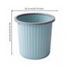 Wastebasket with Retaining Collar Modern Open-Top Waste Bin Low-Profile