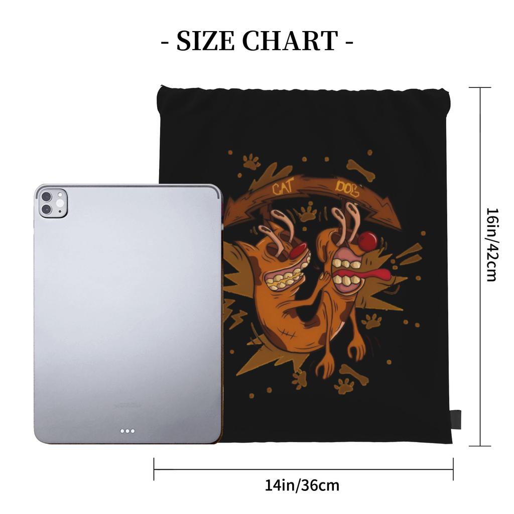 Custom CatDoges Drawstring Bags for Shopping Yoga Backpacks Men Women Surreal Humour Sports Gym Sackpack