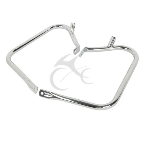 Motorcycle Saddlebag Bags Steel Guard Bracket For Harley Touring Road King Electra Glide Road Glide 1997-2013