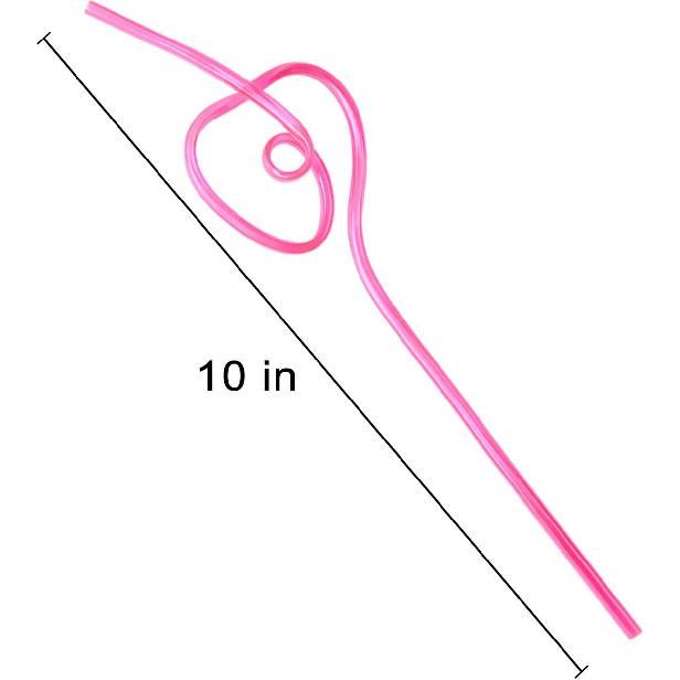 

Соломинки для вечеринки в честь Дня святого Валентина - V-DAY Пластиковые соломинки для питья с сумасшедшей петлей Школьные сувениры 36 шт.