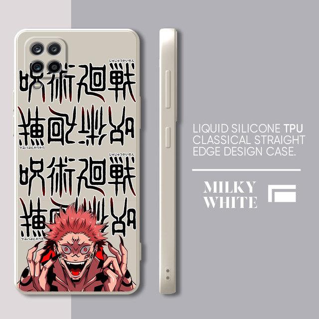 

Чехол Jujutsu Kaisen с аниме для Samsung Galaxy A21s A71 A31 A11 A01 A02 A51 A03s A50 A70 A03, квадратный жидкий чехол, роскошный чехол