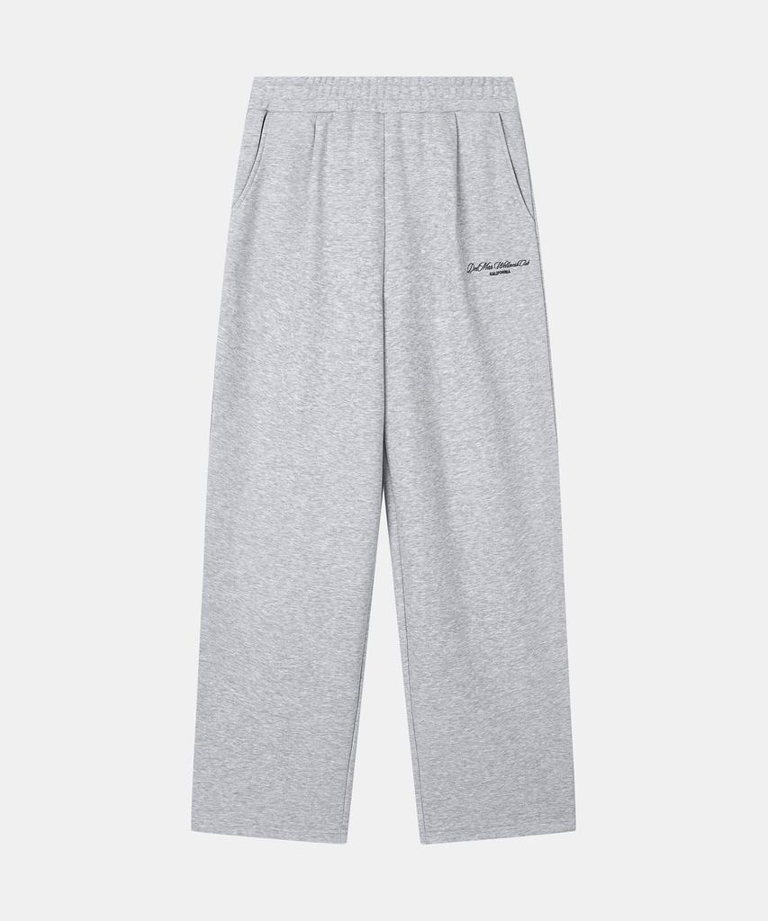 Delma W Wellness Club Semi-Wide Sweatpants - Gray