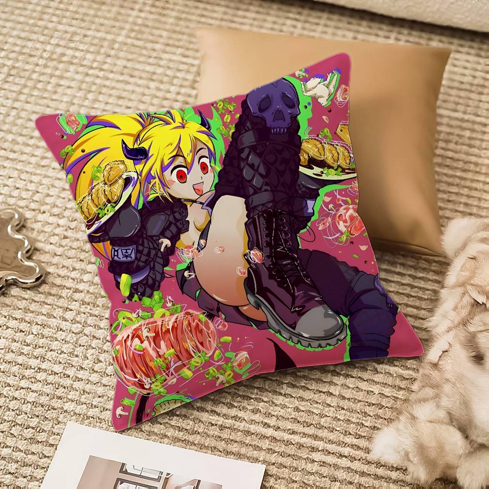 Anime D-DorohedoroS Pillow Case Anti-dustmite Invisible Zipper Sofa Bed
