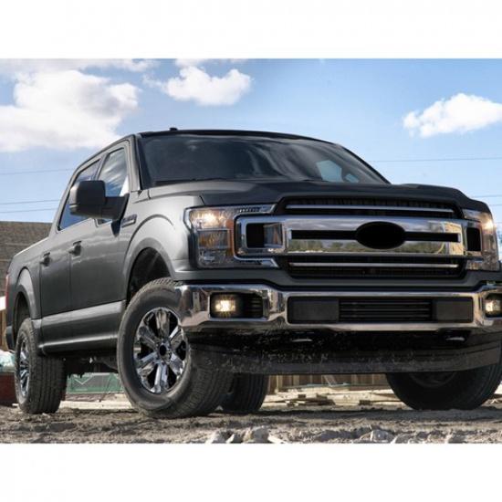 2x Left+Right Side Top Textured Black Mirror Cover Caps For 2015-2020 Ford F150