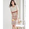 Demana Women's Printed Mulberry Silk Dress