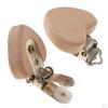 10 Pcs Wooden Pacifier Clip Natural Beech DIY Chain Accessory
