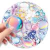 50/100PCS Transparent PET Bubble Stickers Colorful Small Fresh Cartoon Waterproof Decoration DIY Computer Stickers