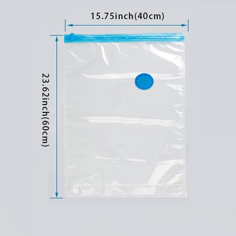 Vacuum Storage Bags with Hand Pump, Large Vacuum Seal Bags for Clothing Organizer Space Saver Bag for Travel Lugggage, Blankets