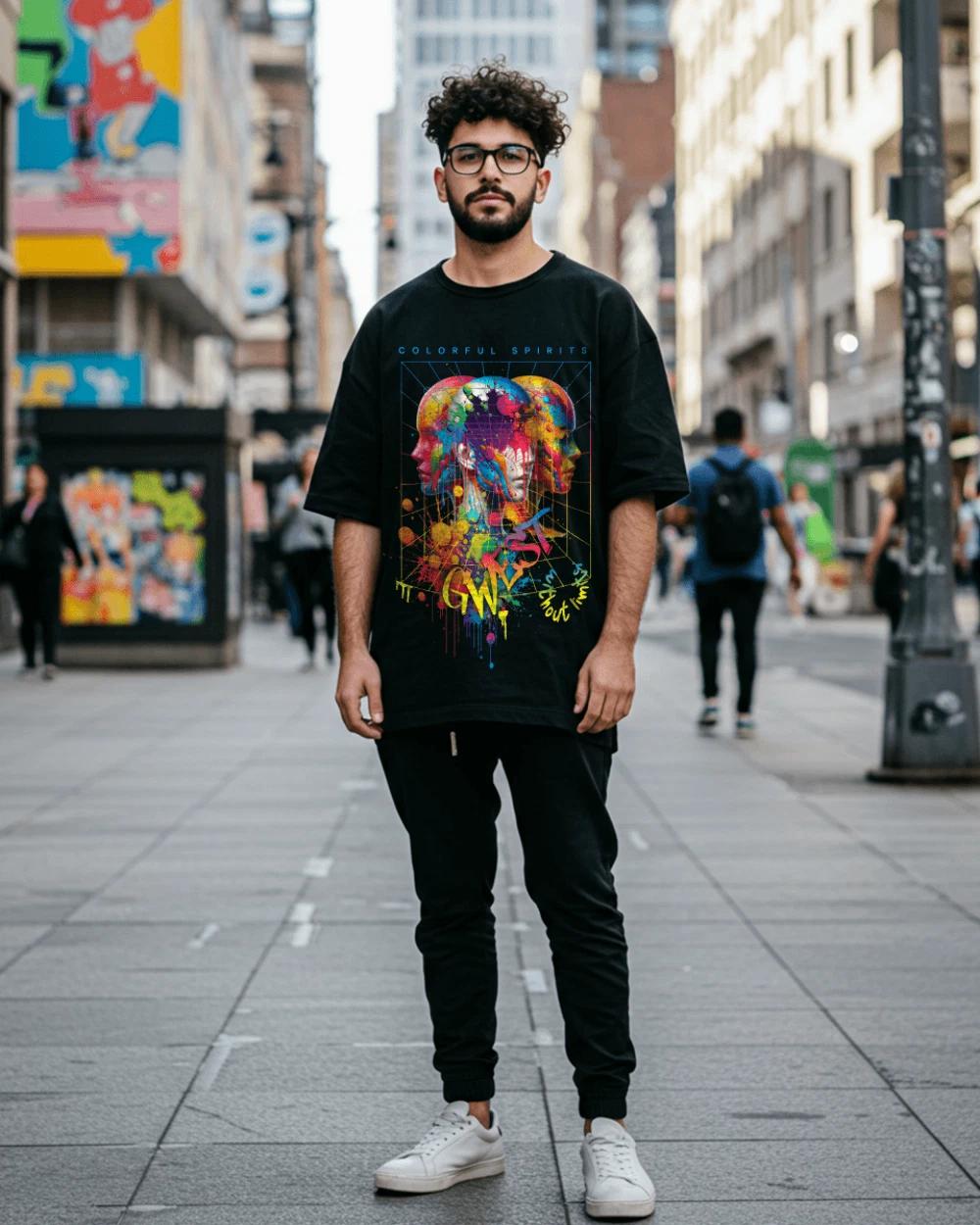 Colorful Spirits Oversized T-Shirt 2XL