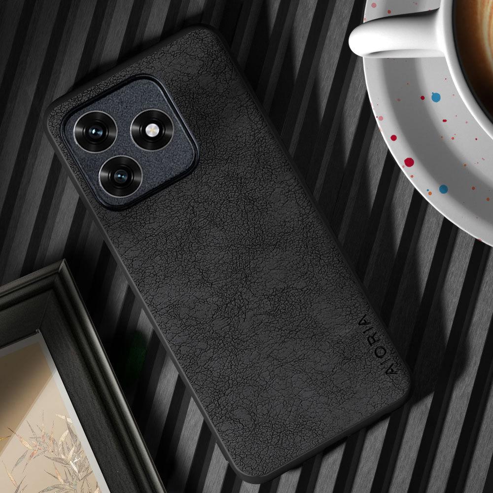 

Phone Case For Honor Honor X5C X5D X5B X6A X6B X6C X6B Plus Funda Retro Business Style Faux Leather Phone Cover Coque Honor X5C Plus чёрный