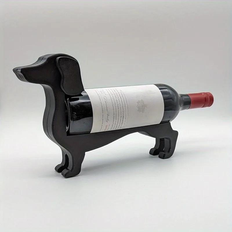 1pc Dog Wine Bottle Holder Sausage Wine Bottle Rack Wine Bottle Support Stand Decoration Stand