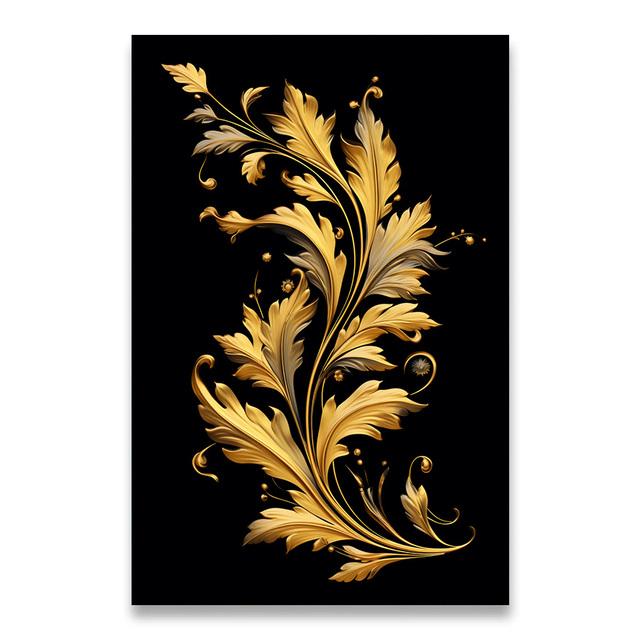 1pcs Canvas Painting Dark Golden Flower Wheat Canvas Painting Decorative Paintings Wall Decor Art Mural Wall Decoration for Home No Frame