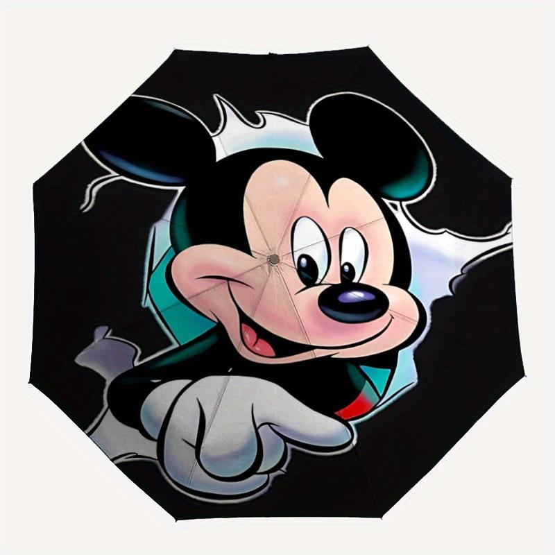 

1pc Mickey Mouse Automatic Open/close Folding Umbrella, Compact Portable Travel Umbrella, Perfect Gift for FriendsCute Umbrella yy250812063
