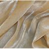 Caramel-colored pleated glitter transparent organza fabric suitable for wedding dresses evening gowns designer clothing fabrics