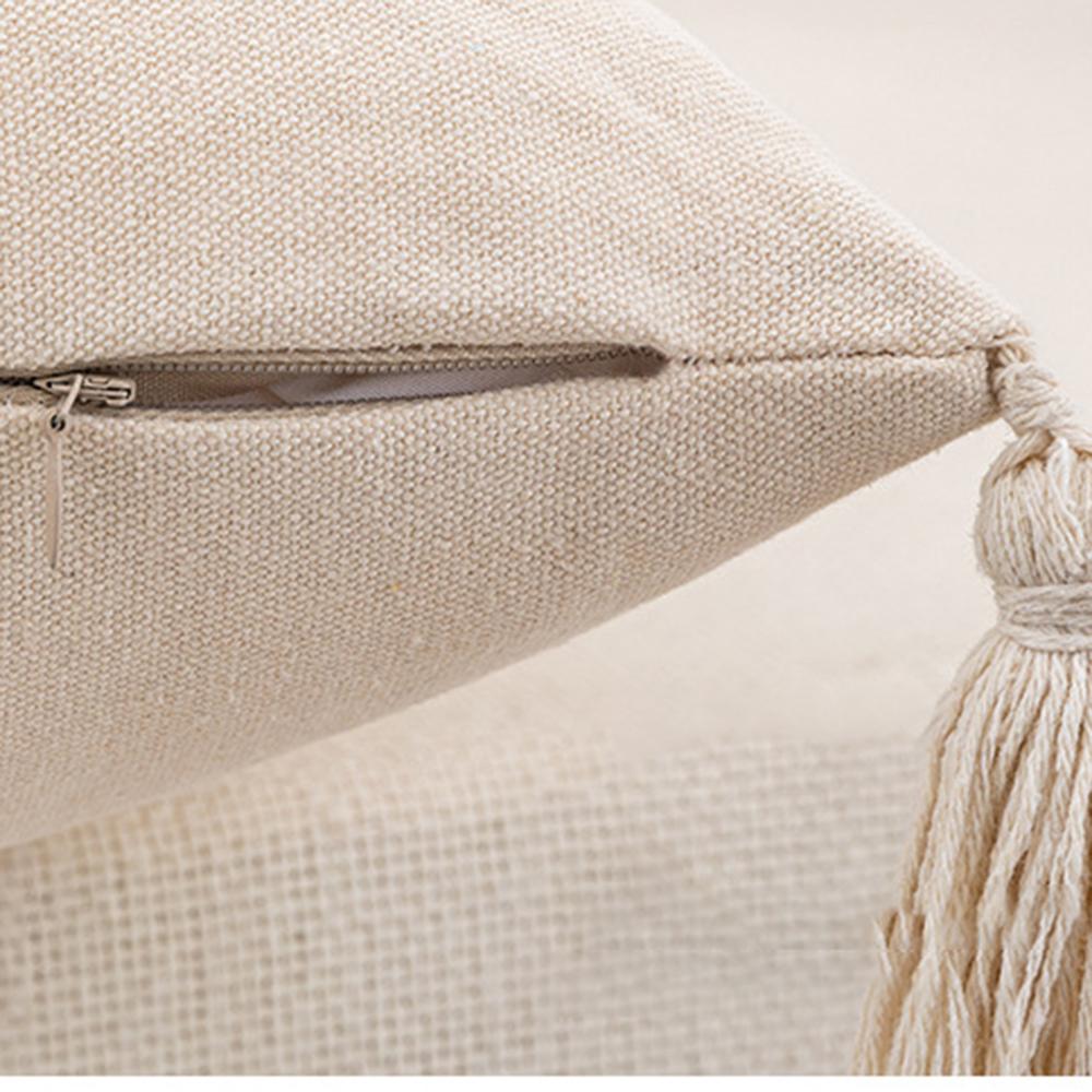 Bohemian Woven Texture Throw Pillowcase Cojines Three-Dimensional Embroidered Tassel Cushion Cover Sofa Decor Pillow Covers
