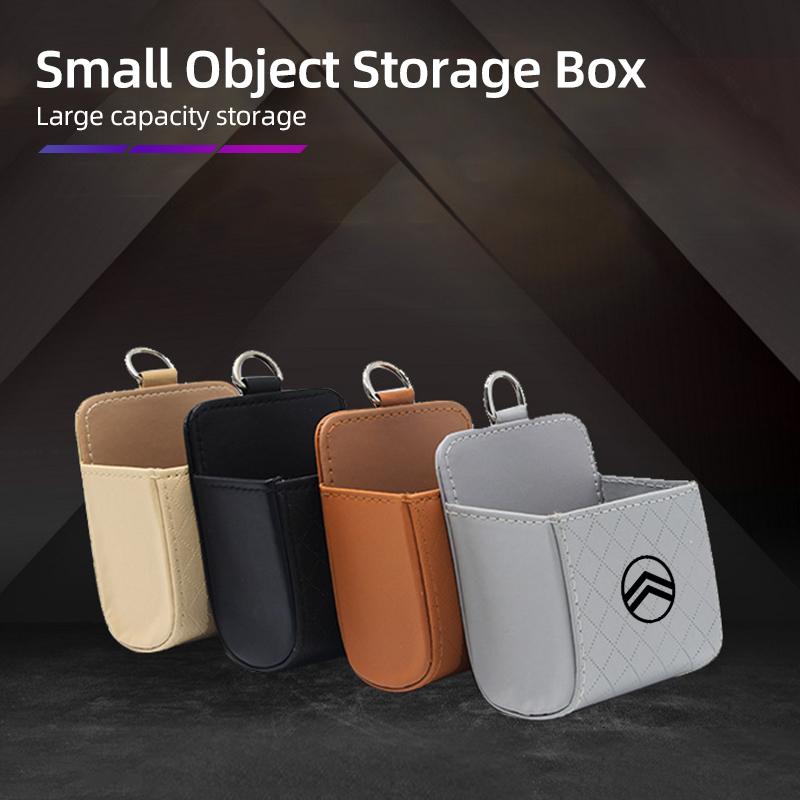 Car Air Vent Storage Box Rhombus Pattern For Citroen C4 C3 C5 C1 C2 Celysee Berlingo Picasso Cactus Aircross Saxo Grand