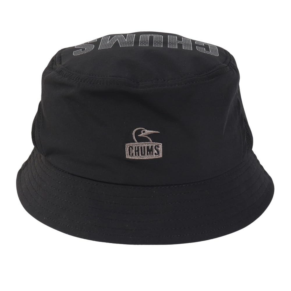 CHUMS Airtrail Stretch Hat Packable Water-Repellent Bucket Hat Black CH05-1430