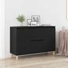 Sideboard with Drawers Black 102 x 35 x 60 cm Engineered Wood