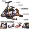 SOUGAYILANG Spinning Reel 11ball Bearing Aluminum Alloy Spool Large Line Capacity Metal Fishing Reel