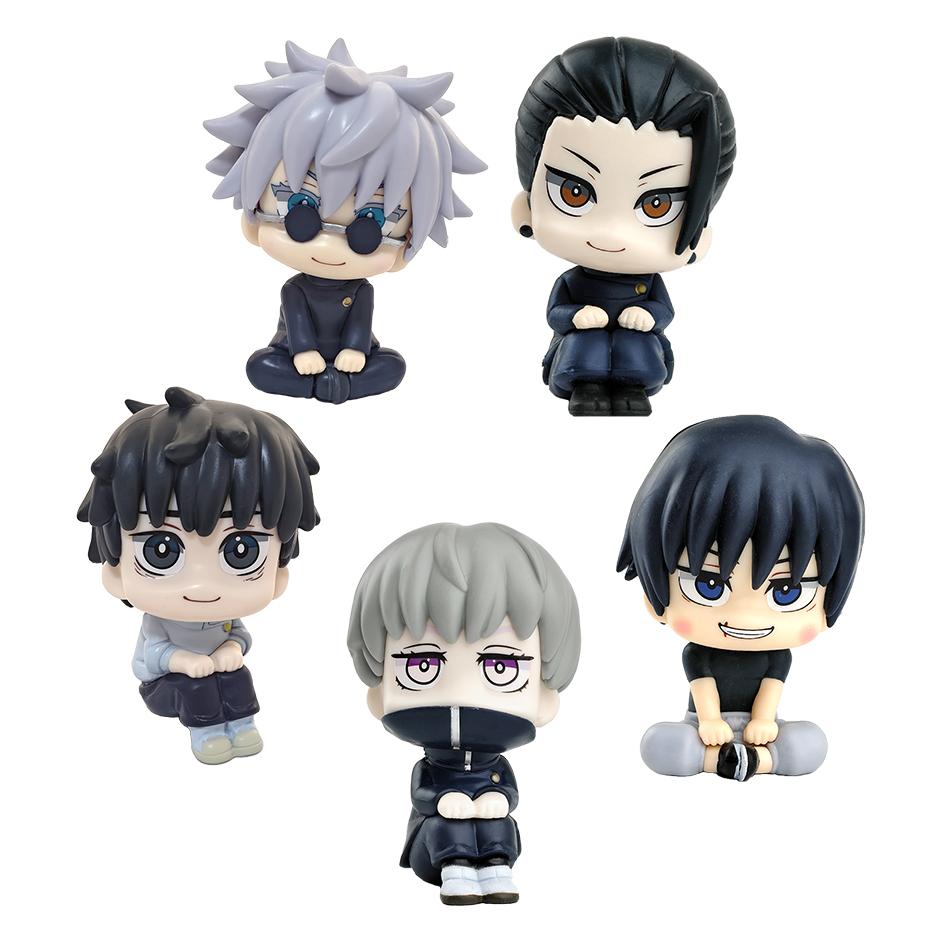 Anime Cute Fushiguro Toji Jujutsu Kaisen Figure Gojo Satoru Action Figure Q Version Doll Geto Suguru Statue 10Cm Pvc Model Toys