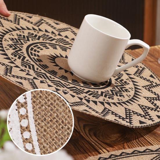 Placemat Reusable Heat Insulating Heat Resistant Table Mats Wear-Resistant Stain-Proof Protection for Home