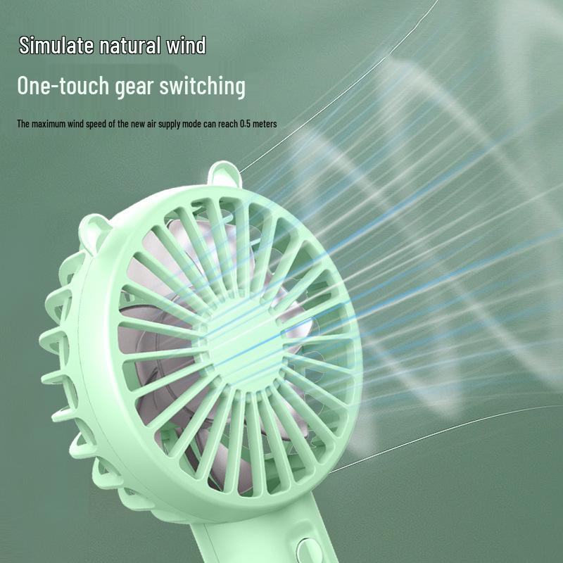 USB-wiederaufladbarer Mini-Tragbarer Leiser Handventilator - Ideales Geschenk für Studenten