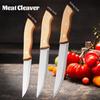 Kitchen Boning Knife Stainless Steel Fruit Knife Household Vegetable Cutting Multifunctional Cooking Chef Knife Wooden Handle
