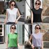 Cotton Sleeveless T Shirt For Women Summer Casual Fit For Office Use