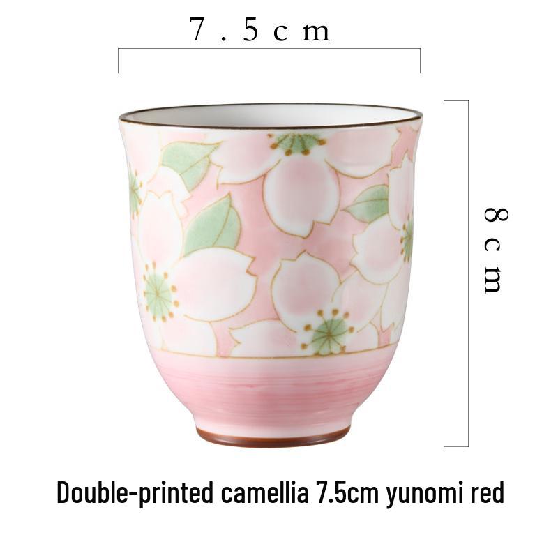 Yugu Kiln Camellia Ceramic Tea Cup
