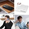 4 In 1 Wireless Charging Station Cell Phone Tablet Watch Charger with Colorful Light Foldable 15W Fast Wireless Charger Stand