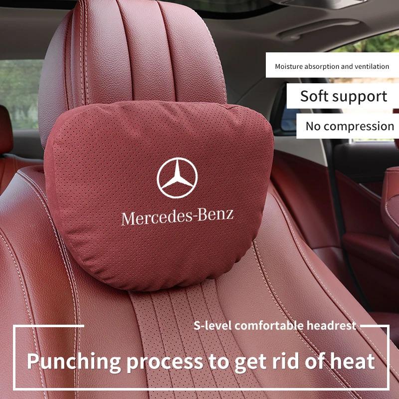 Mercedes Benz A B C E S R Class GLB GLC GLE AMG CLA CLS SLC GLS SLS ML Car Headrest Neck Support Lumbar Rest Cushion Neck Pillow