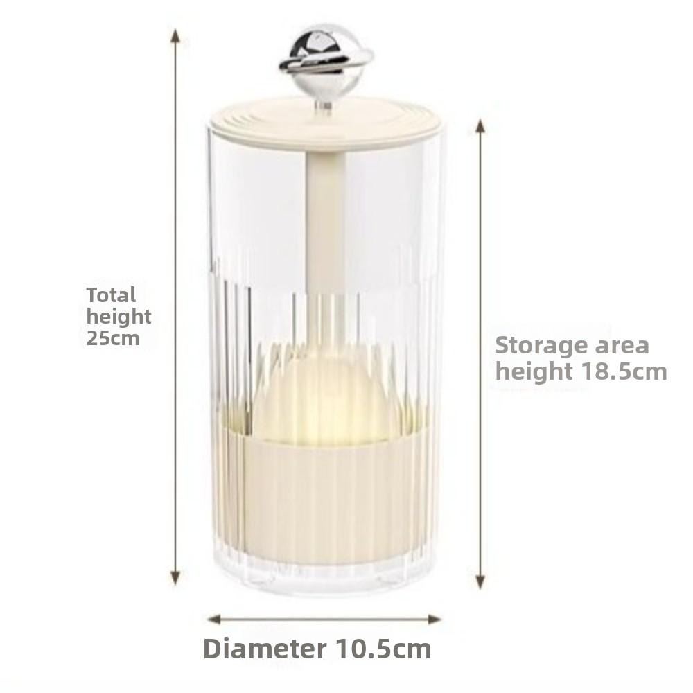 Automatic Lifting Makeup Brush Holder Dustproof Plastic Cosmetic Storage Box with Lid Multi-functional Lipsticks Storage Rack